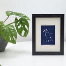 Personalised Taurus Constellation Woodblock Print By Simoons Studio ...