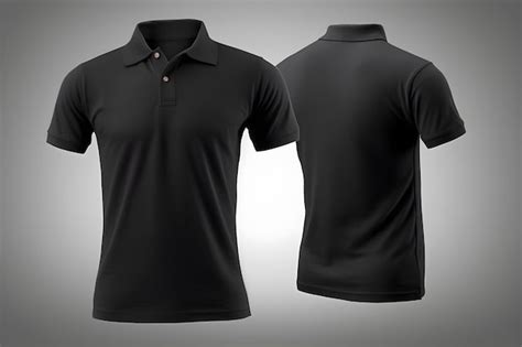 A black polo shirt mockup | Premium AI-generated image