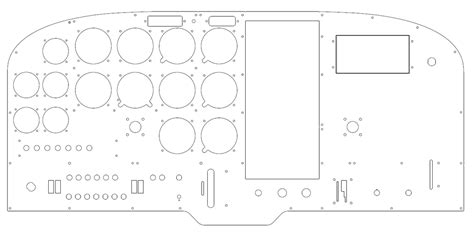 Cessna 172 Instrument Panel Template