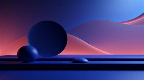 Premium AI Image | 3d wallpaper with different blue and pink