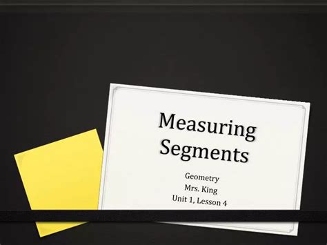 PPT - Measuring Segments PowerPoint Presentation, free download - ID ...