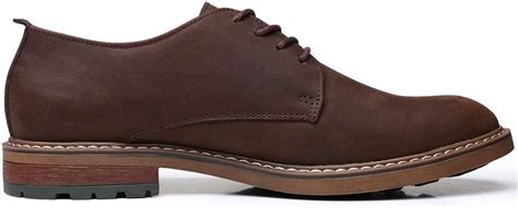 Men’s Oxford, Casual Lace-Up Dress Shoes(Coffee) - Arkbird Shoes