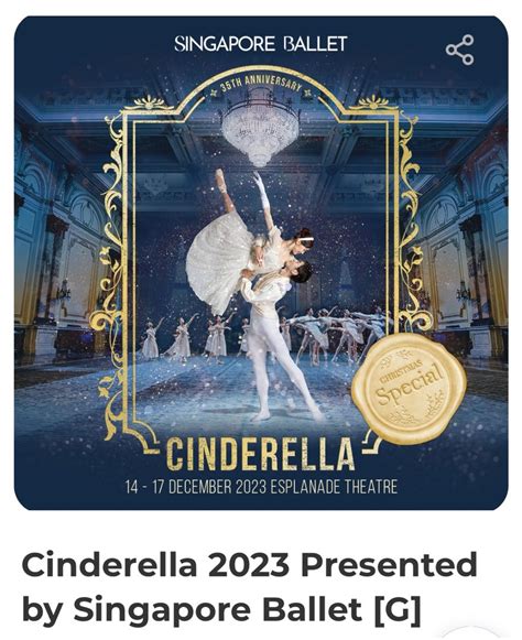 Cinderella 2023 by Singapore Ballet, Tickets & Vouchers, Event Tickets on Carousell