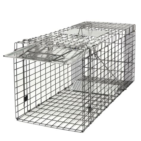 ZENSTYLE Spring Loaded 32" Animal Traps - 32"x12.5"x12" Catch Release Humane Rodent Cage for ...