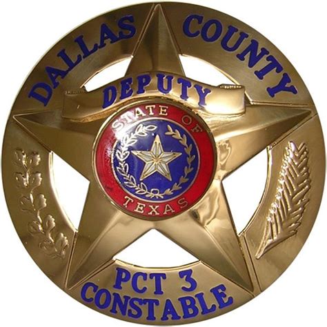 Dallas, TX County Constable Badge | Circle Star Police Badges | Pinterest | Badges and Dallas