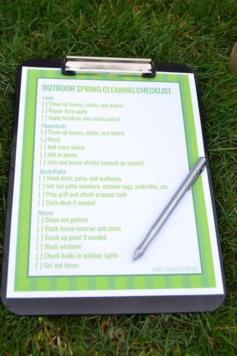 Operation Spring Spruce Up [Outdoor Spring Cleaning Checklist] – Mary ...