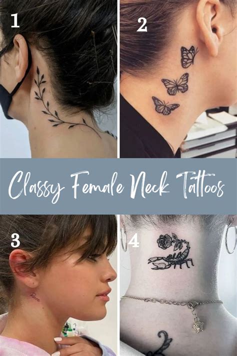 Should I Get Female Neck Tattoos? {We Say YES!} - TattooGlee | Simple neck tattoos, Neck tattoos ...