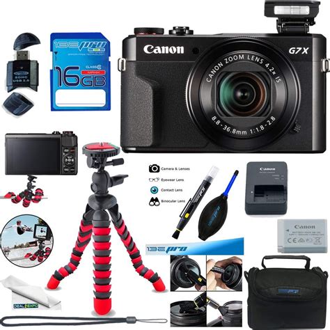 Canon PowerShot G7 X Mark II (Black) (International Model) No Warranty - Expo Accessories Bundle ...