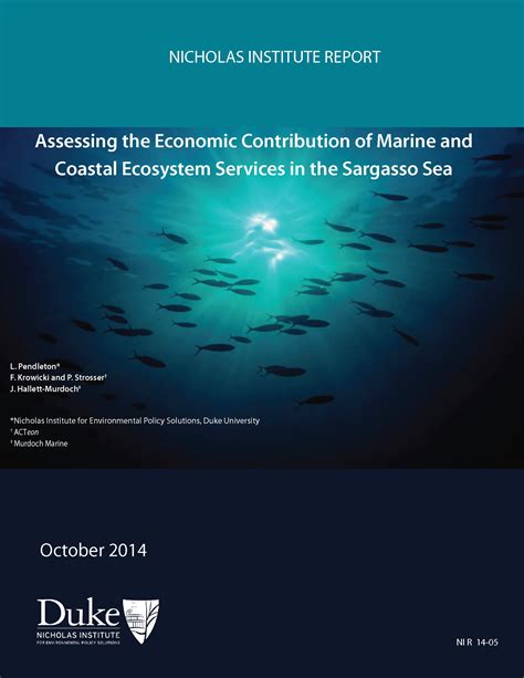 STUDY: Economic valuation of the ecosystem services of the Sargasso Sea ...