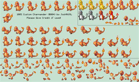 Charmander Sprite Sheet