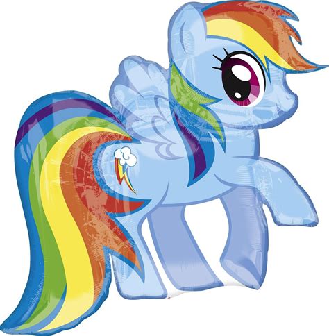 Amazon.com: My Little Pony Rainbow Dash Party Balloon : Toys & Games