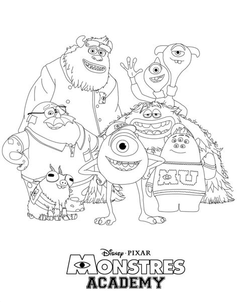 Monsters Inc Printable Coloring Pages