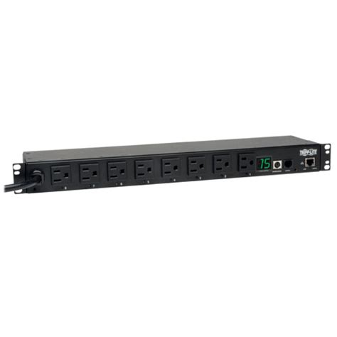 1.4kW Single-Phase Switched PDU, 120V Outlets (8 5-15R), 5-15P, 100-127V Input, 12ft Cord, 1U ...