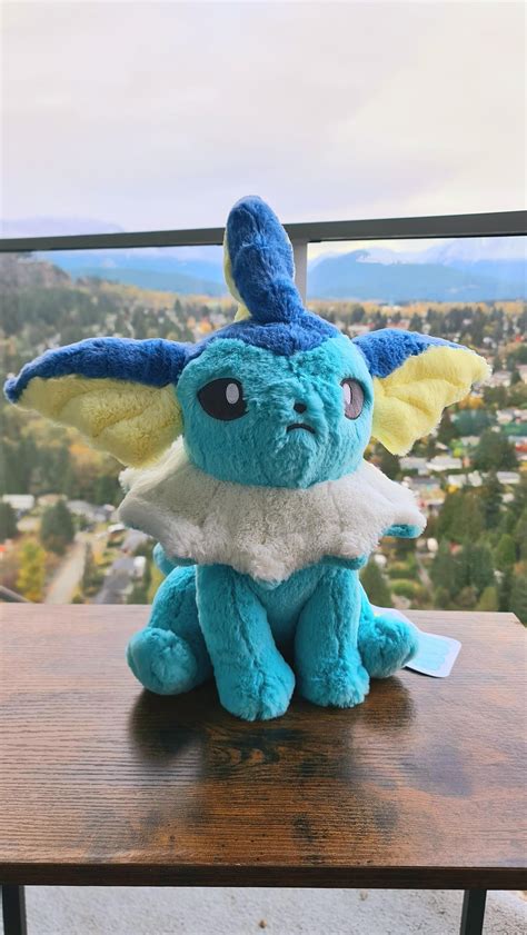 Got the fuwa fuwa Vaporeon plush, and I'm in love. : r/pokeplush