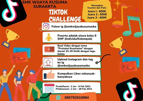 Tiktok Challenge Poster Template