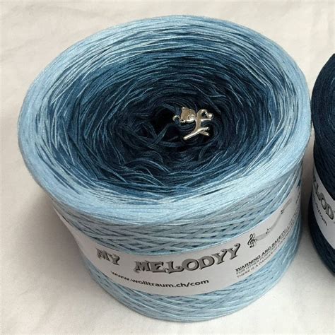 You Blue Gradient Yarn Blue Cotton Yarn Blue Acrylic - Etsy