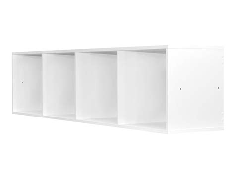 Horizontal 4 Cube Storage White