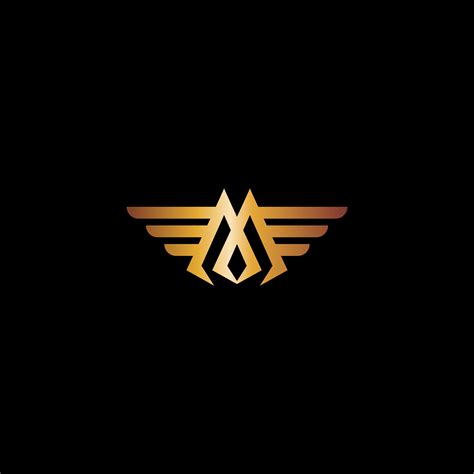 Letter M Wings luxury logo design concept template 611579 Vector Art at Vecteezy