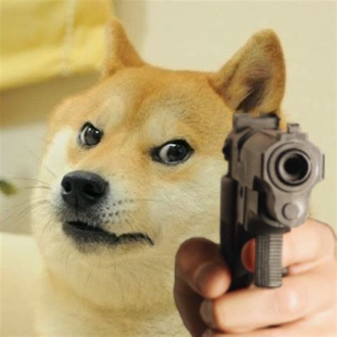 Doge Pointing Gun Meme Template Blank Template - Imgflip