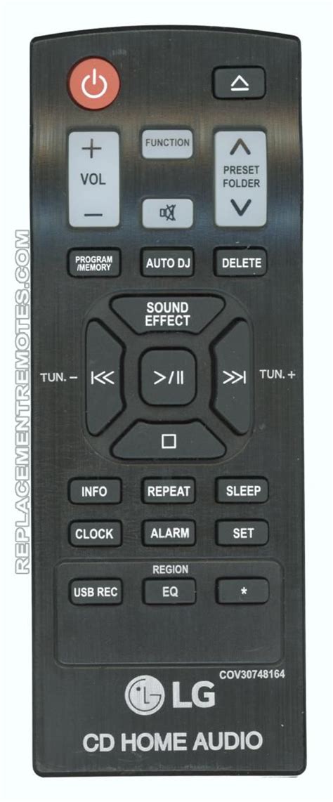 Buy LG COV30748164 Audio System Remote Control