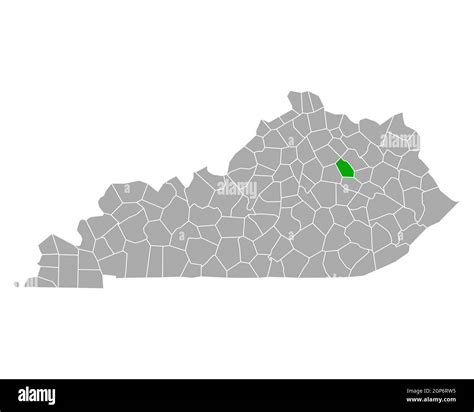 Map of Montgomery in Kentucky Stock Photo - Alamy