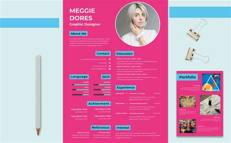 Meggie Dores Cv Resume Template | Clean resume template, Modern resume template, Cv resume template