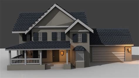 House Blender Modelling Timelapse - YouTube