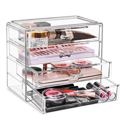 Sorbus Makeup Organizer - 4 Drawer Acrylic Makeup Organizer And Storage For Cosmetics, Jewelry ...