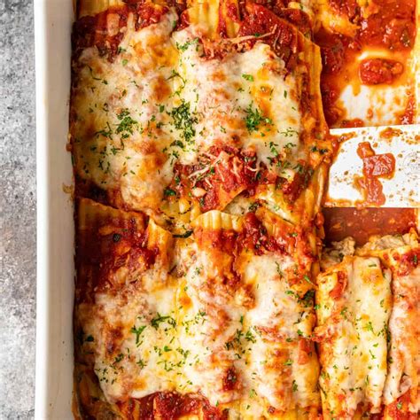 Authentic Italian Manicotti Recipe +Video | Kevin is Cooking