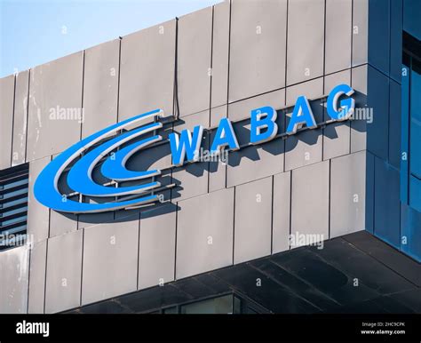 Bucharest, Romania - 10.01.2021: Logo of WABAG Water Services part of the international VA Tech ...