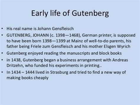 Johannes gutenberg