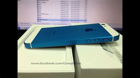 iPhone 5 Blue Color 100% original - YouTube