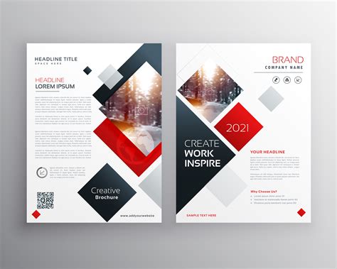 creative business brochure template design in size A4 Vector | Brochure ...