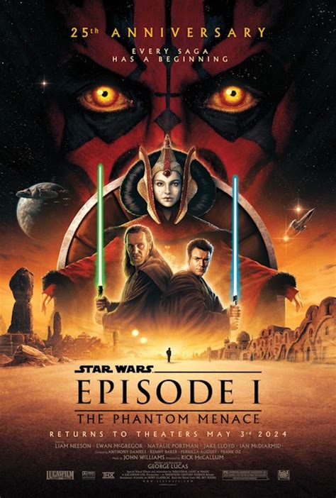 Star Wars: The Phantom Menace 25th Anniversary Cinema Release Confirmed ...