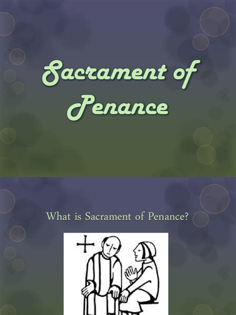 An In-Depth Exploration of the Sacrament of Penance: Its Purpose ...