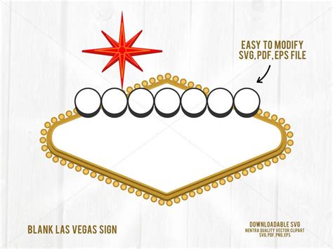 For Moms Las Vegas Sign Blank SVG Mr. & Mrs. Engagement - Etsy | Las ...