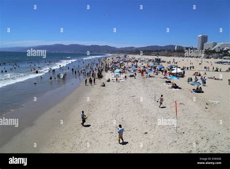 Santa Monica Beach Stock Photo - Alamy