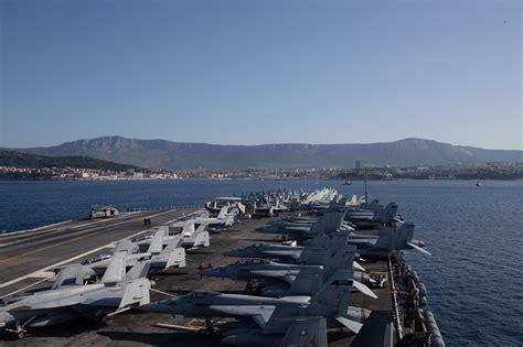 The World’s Largest Aircraft Carrier - USS Gerald R. Ford - Arrives in ...