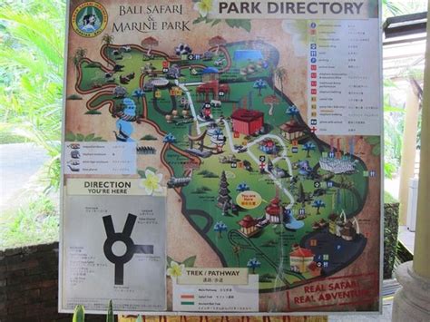 Map Of Taman Safari Bali