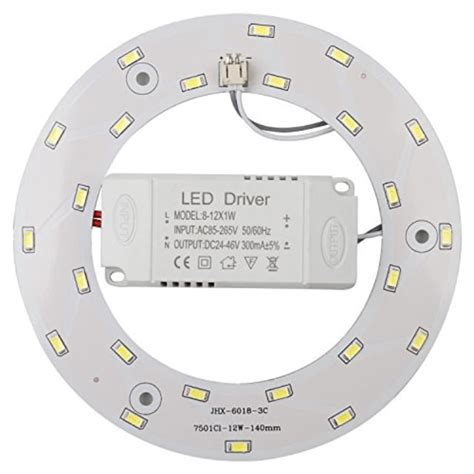 ledy 12w 5730 smd led panel ceiling light fixtures circle annular round replacement board bulb ...