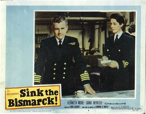 Sink the Bismarck! - Lobby card with Kenneth More & Dana Wynter