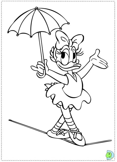 Daisy Duck Coloring page- DinoKids.org