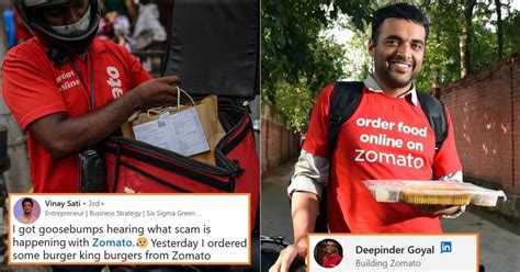 Zomato CEO Replies After User Finds Scam In The Food Delivery App