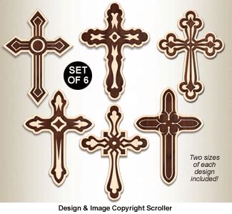 Layered Deco-Art Cross Designs Pattern - Downloadable, ALL: The Winfield Collection