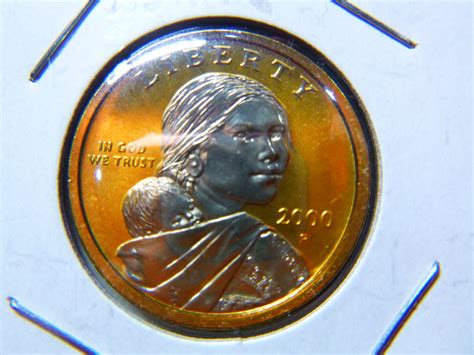 Native American & Sacagawea Dollars 2000 P GOLD PLATED - For Sale, Buy ...