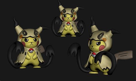 Pokemon - Pikachu Cosplay Mimikyu free 3D model 3D printable | CGTrader