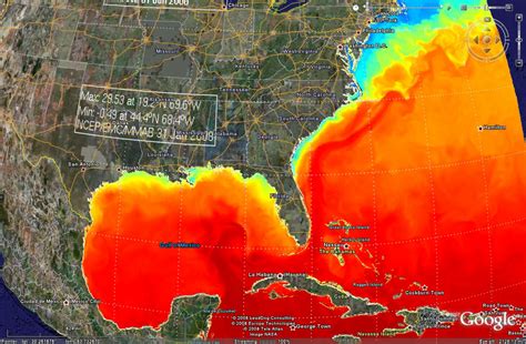 Earthnc | Weather And Tides - Florida Water Temperature Map | Printable ...