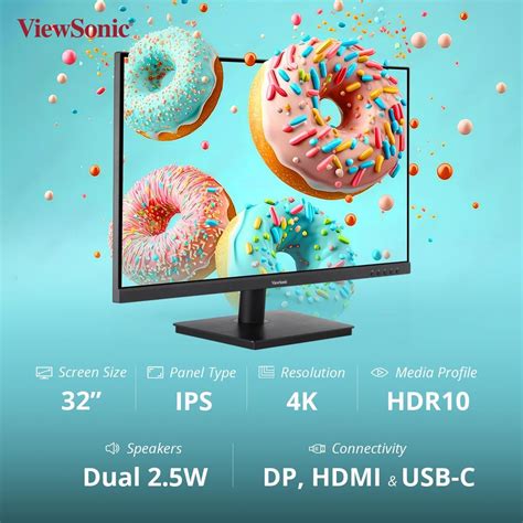 ViewSonic VA3209U-4K | 60Hz UHD 32" USB-C Monitor | Price in Pakistan