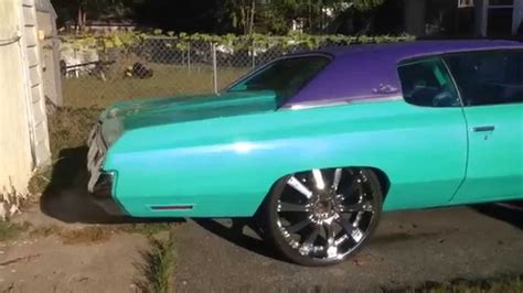 1972 DONK CHEVY IMPALA FOR SALE CUSTOM PAINT RAG TOP INTERIOR SOUND RIMS 26 - YouTube