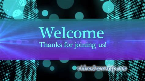 Welcome To Church Loopable Motion Background - YouTube
